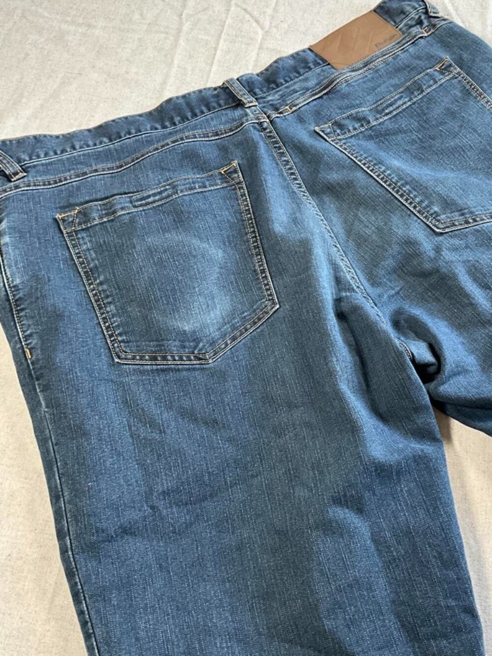 Mens Rohan Jeans Striaght Leg Bootcut Cotton Blend Blue Jeans (Plus 40R)